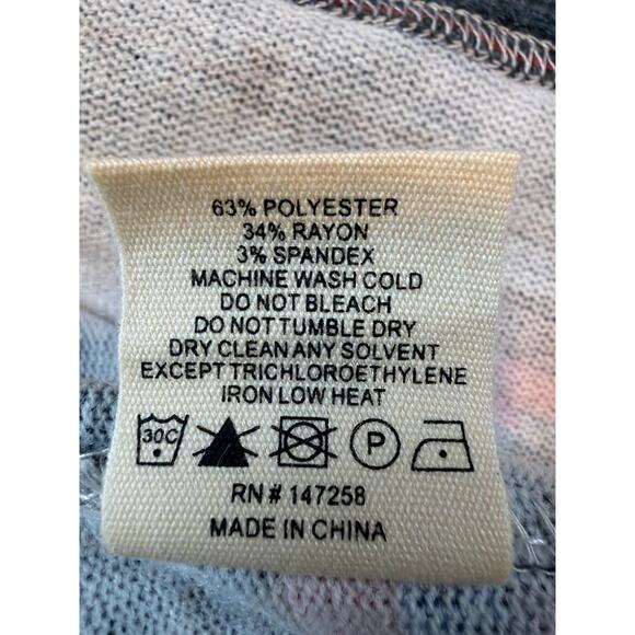 Simply Southern Black Sequined Red Grey Aztec Long Sleeve Dress Large NWT Gift - Picture 8 of 8